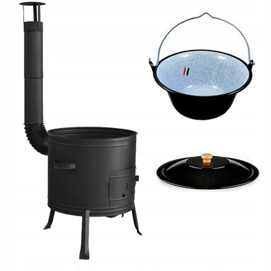 Garden cooking stove “JOY W2” 42cm with 20l enamelled pot