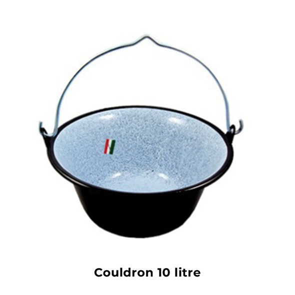 Enamelled cooking pot, cauldron 10 litres