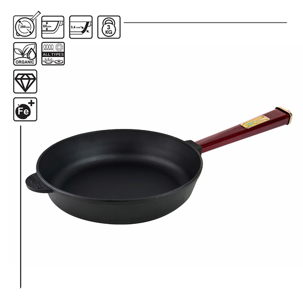 Cast iron frying pan Optima-Bordo, 280x69.5 mm