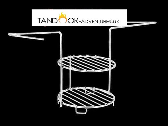 BBQ 2 Tier Rack diameter 20cm for Tandoor - tandoor-adventures.uk