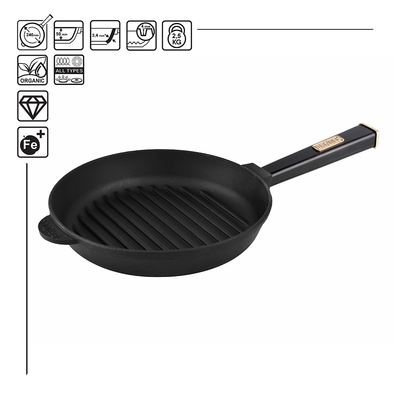 Optima-Black cast iron grill pan, 240x50.5 mm