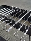 Portable bbq and brazier for 8 skewers. For home, caterers and restaurant - tandoor-adventures.uk