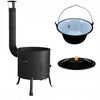 Garden cooking stove “JOY XL” 42cm diameter with 13l enamelled pot