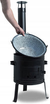 Garden cooking stove “JOY XL” 42cm diameter with 13l enamelled pot